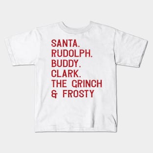 Christmas All Star List Kids T-Shirt